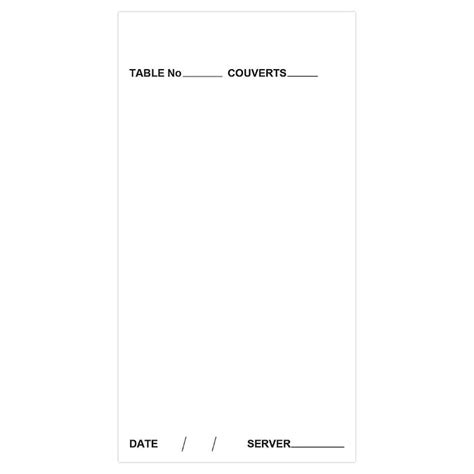 Silvine Carbonless Restaurant Duplicate Pad — Booghe