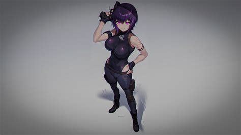 Major Motoko Kusanagi High Angle Ghost In The Shell Kusanagi Motoko