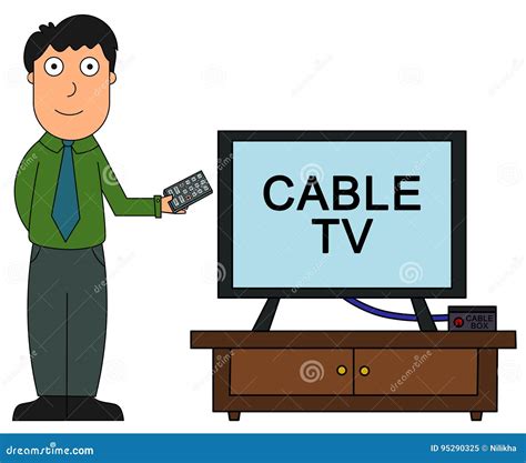 Cable Tv Stock Illustration Illustration Of Cable Watch 95290325