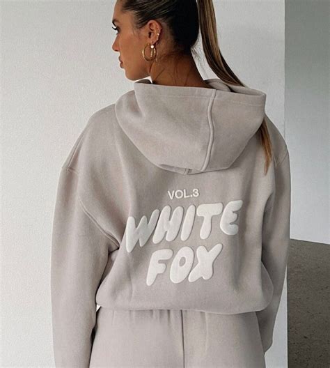 White Fox Hoodie Style 8 Colours Leisure Hoodie Dupe Etsy Uk