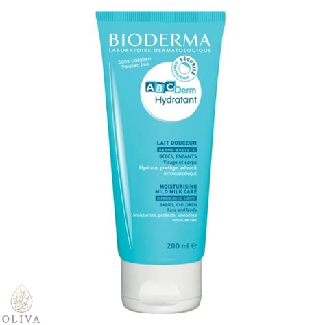 Bioderma Abc Derm Hidratantno Mleko Za Lice I Telo 200 Ml Oliva