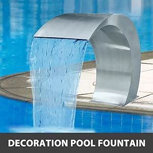 Amazon Pamico Pool Waterfall Fountain Stainless Steel Fountain