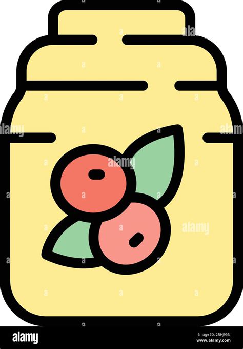 Nut Milk Pack Icon Outline Vector Vegetable Drink Food Nut Color Flat