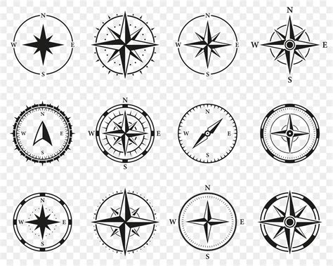 Compass Rose Silhouette