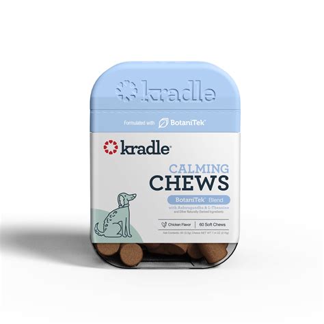 Kradle Calming Chews Relaxing Daily Soft Chews For Anxious Dogs