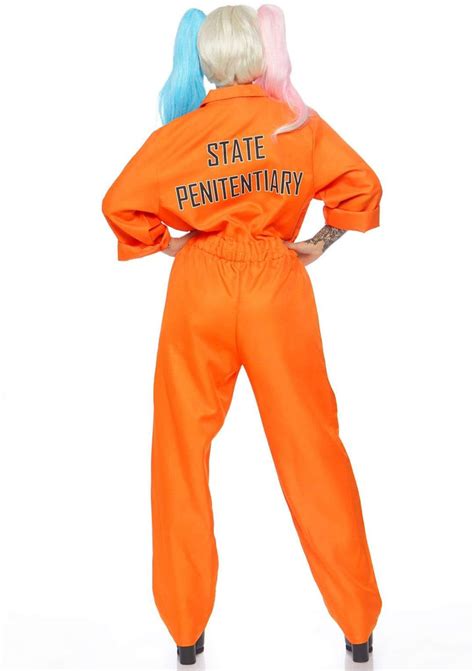 Orange Prison Jumpsuit Womens Costumes Leg Avenue