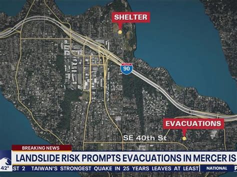 Mercer Island Residents Evacuate Due To Risk Of Possible Landslide