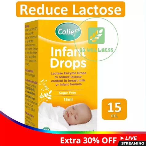 Colief Infant Drops 15ml Exp 11 24 Lactase Enzyme Drop Breast Milk Digestion Colic Relief