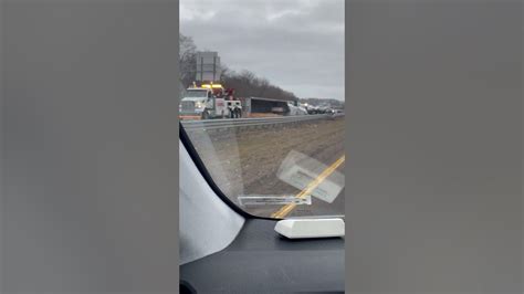 Dump Truck Rolls Over In N93 South Youtube