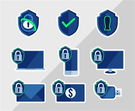 Cyber Security Day Sticker Pack Freevectors