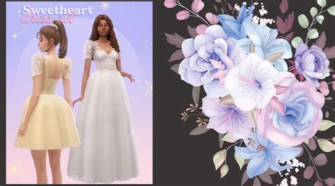 Sweetheart Dress Set By Miiko Українське Sims комюніті