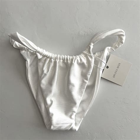 Divino Seas Swim Divino Seas White Bottom Bikini Beautiful Chrome White Color Poshmark