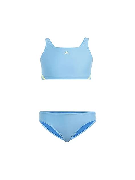 Adidas Mädchen Bikini Sportswear 3 Streifen Hellblau