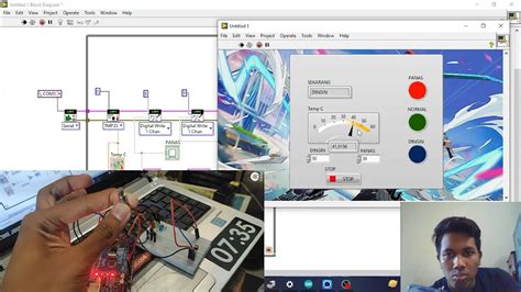 Membuat Program Sensor Suhu LM35 Menggunakan LabView YouTube