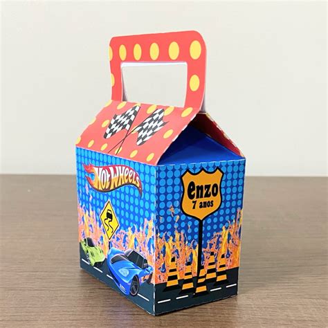 Kit Festa Hot Weels Caixas Personalizadas Elo