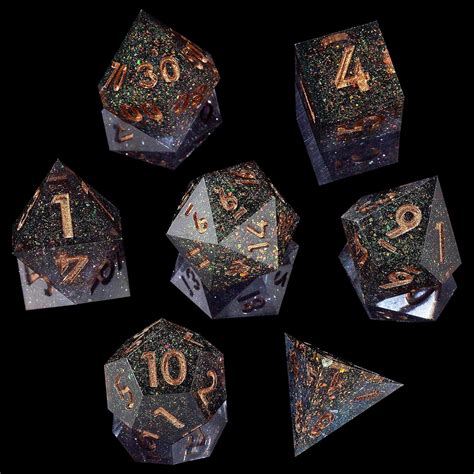 Amazon MINI PLANET DND Dice Set For Dungeons And Dragons Sharp