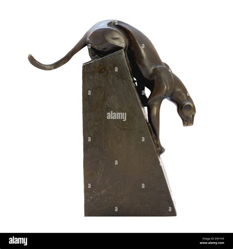 Bronze Antique Figurine Of The Panther Stock Photo Alamy