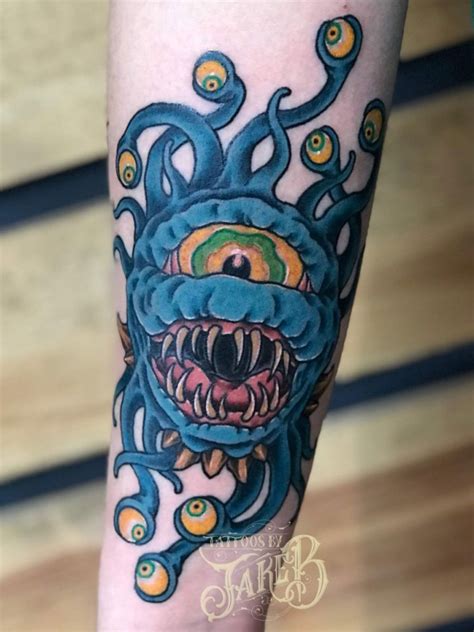 Dungeons & Dragons Beholder Tattoo - Tattoos by Jake B