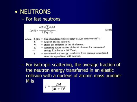 Ppt Introduction To Health Physics Chapter 6 Radiation Dosimetry