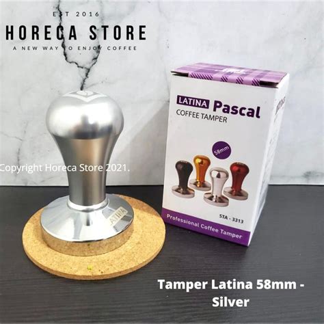 Jual Tamper Latina 58mm Stainless Steel Tamper Kopi Espresso Barista