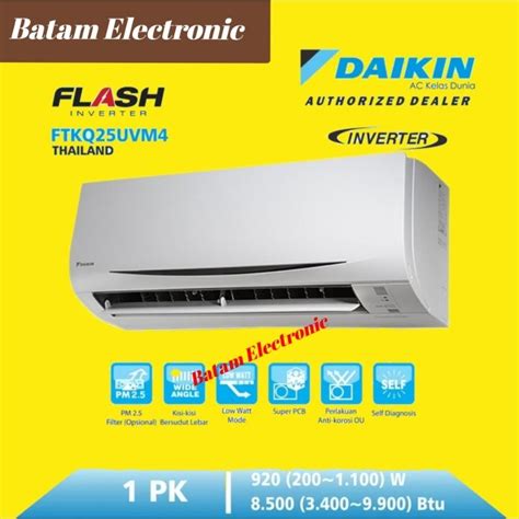 Jual Ac Daikin 1 Pk Stkq25uv Ftkq25uvm4 R32 Inverter Thailand Shopee Indonesia