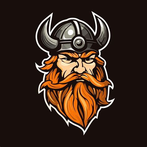 Premium Vector Viking Logo Mascot Illustration Face Vector