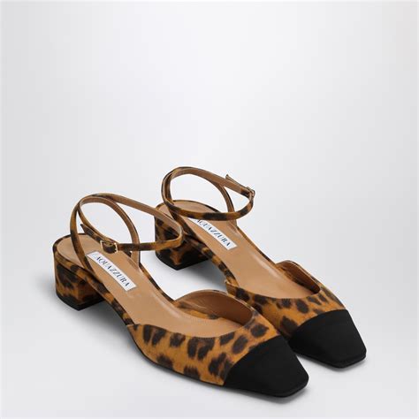 Aquazzura Pump French Flirt 35 Leopard Print Leather TheDoubleF