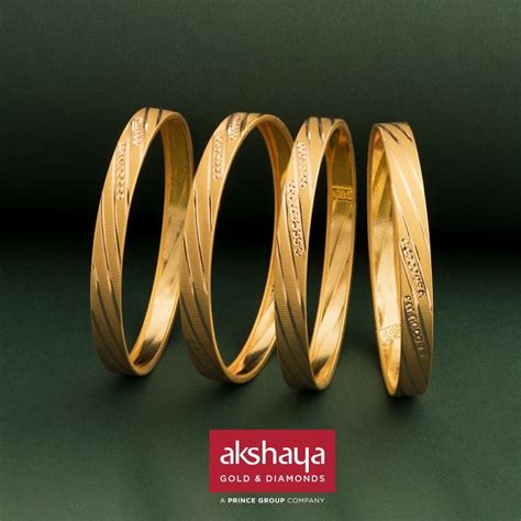 Akshaya Gold Bangle Gold Bangles Design Gold Jewelry Prom Bride