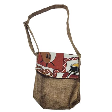 Modern African Print Cross Body Bags Empowered Creations By Phumie