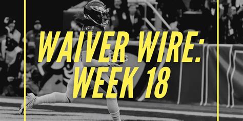 Idp Waiver Wire Week 18 And Beyond By Jeff Pomazal