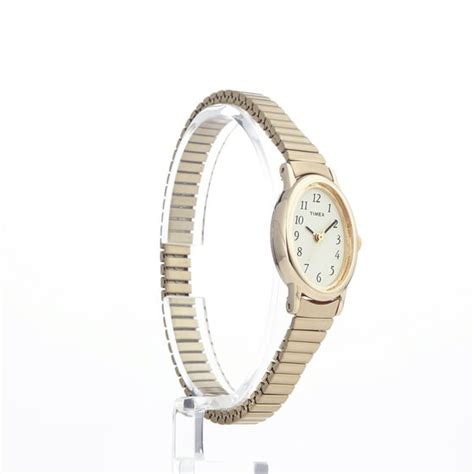 Timex Timex Womens Cavatina Gold Tone Stainless Steel Expansion Band Watch