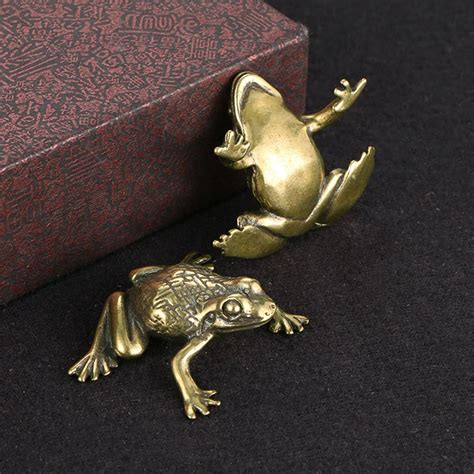 Миниатюрные медные фигурки JETTING Lucky Metal Animals | AliExpress