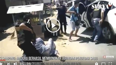 Video Lihat Detik Detik Polisi Sampang Madura Tangkap Pemilik 9 Kg