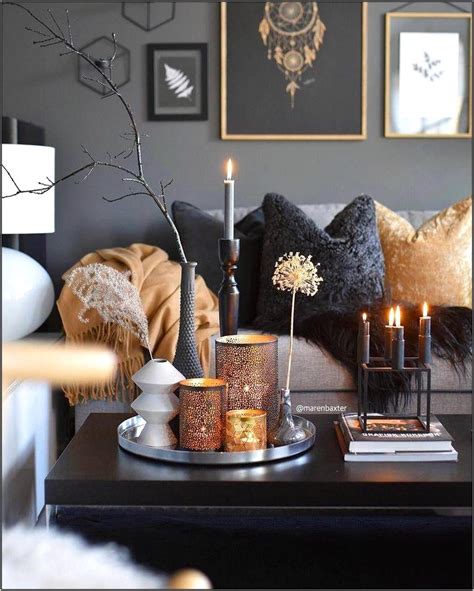 Grey Gold And Black Living Room Styles Living Room Home Decorating