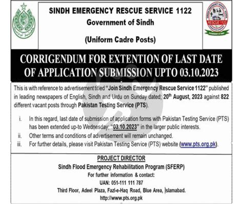 Sindh Rescue Jobs Apply Now