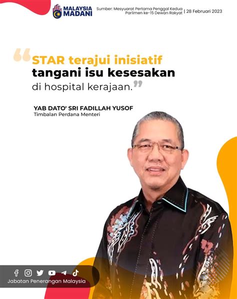 STAR TERAJUI INISIATIF TANGANI ISU KESESAKAN DI HOSPITAL KERAJAAN