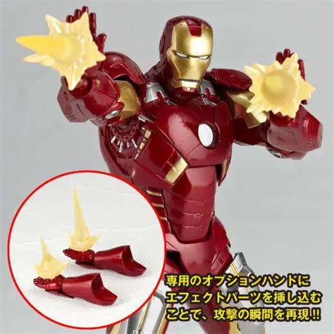 Marvel Avengers Sci Fi Revoltech Iron Man Super Poseable Action Figure