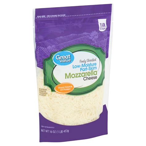 Great Value Gluten Free Finely Low Moisture Part Skim Shredded