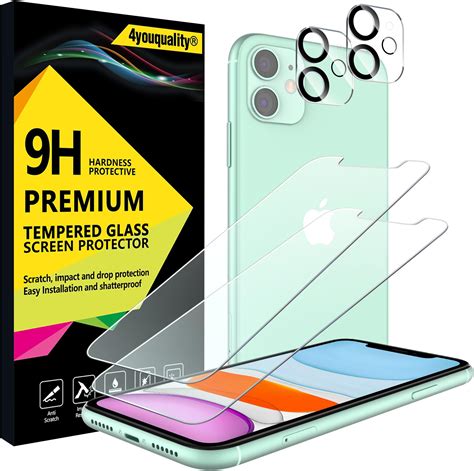 4youquality 4 In 1 Screen Protector For Iphone 11 With Camera Lens