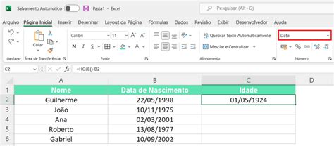 Calcular Idade No Excel Smart Planilhas