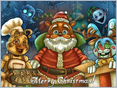 Fnaf Christmas At Freddys By Barbadroid On Deviantart