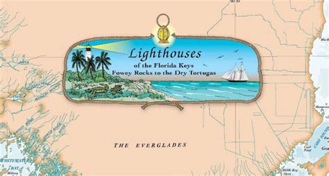 Laminated Florida Keys Lighthouses Chart - Nautical Art Print Map | eBay