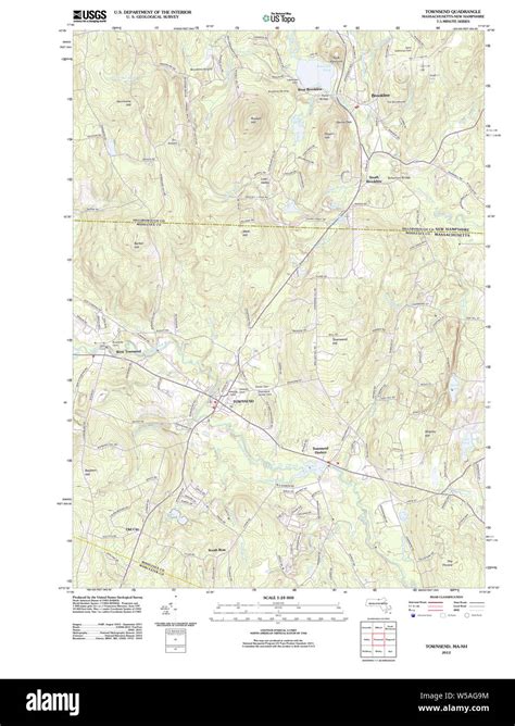 Massachusetts USGS Historical Topo Map MA Townsend 20120606 TM