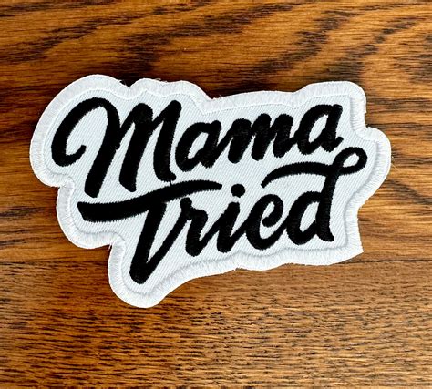 Mama Tried Patch White Rusty Lids