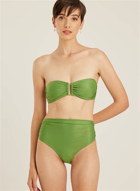 Matcha Drop Bandeau Ruched Hw Bikini Lenny Niemeyer Europe