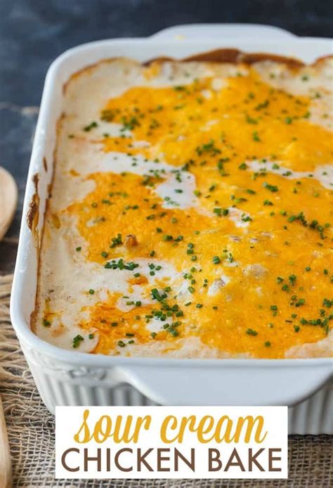 Easy Recipe Perfect Baked Chicken With Sour Cream Sauce The Healthy Cake Recipes