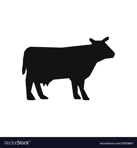 Cow Icon Royalty Free Vector Image Vectorstock