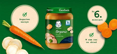 Gerber Organic Warzywa Z Ciel Cin Nestl Baby Me