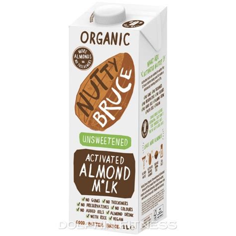 Nutty Bruce Unsweetened Activated Almond M Lk 1 X 1L