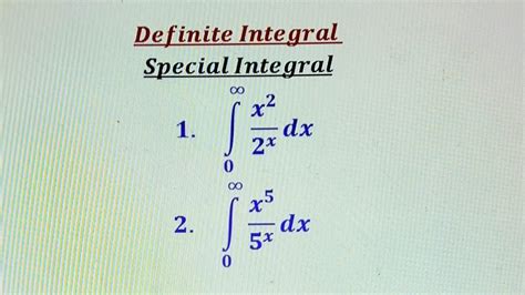 Special Integrals How To Evaluate Integrals Using Direct Formula